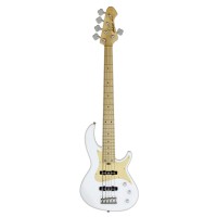 Bajo Eléctrico 5 cuerdas Pasivo Blanco Aria Pro 2